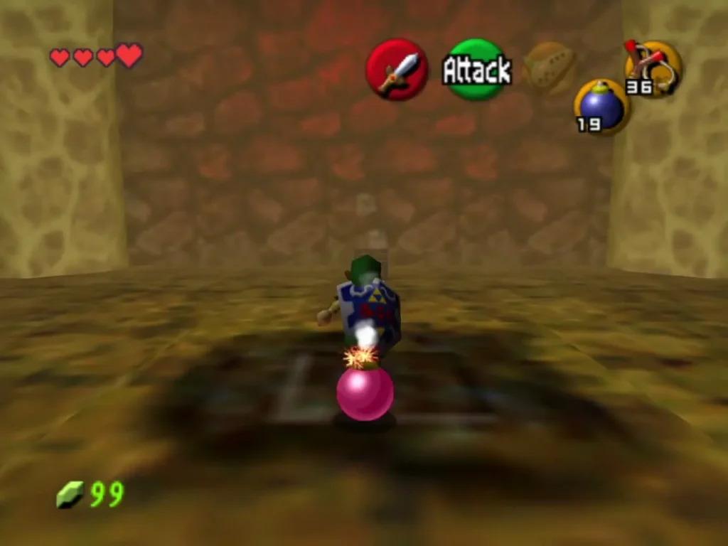 A bomb exploding in the middle of the antechamber floor