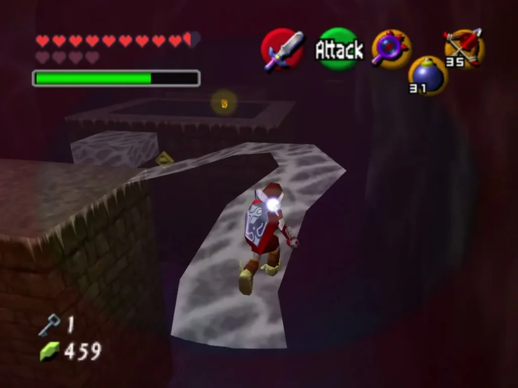 Link walking the hidden path revealed by the Lens of Truth Link walking the hidden path revealed by the Lens of Truth