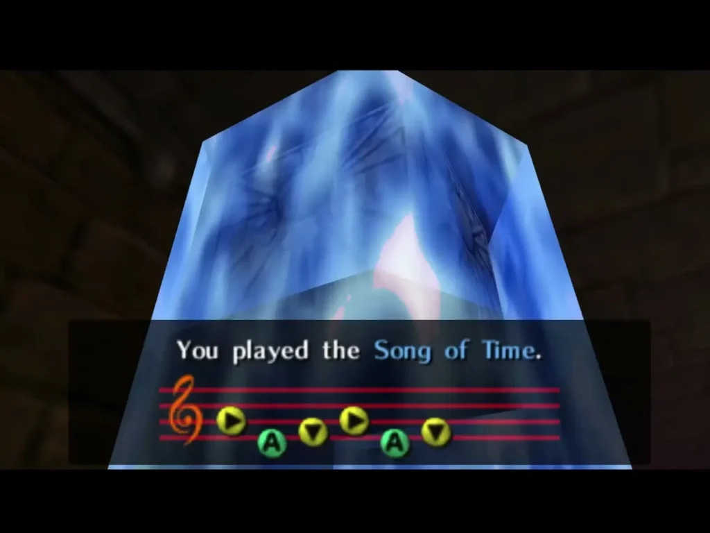 The Song of Time played with the complete "You played the Song of Time." message The Song of Time played with the complete "You played the Song of Time." message