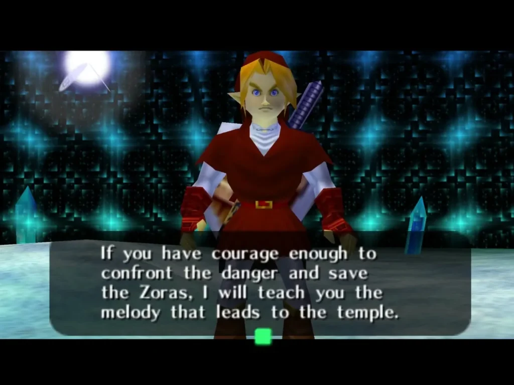 Link hearing Sheik promise the melody that leads to the temple Link hearing Sheik promise the melody that leads to the temple