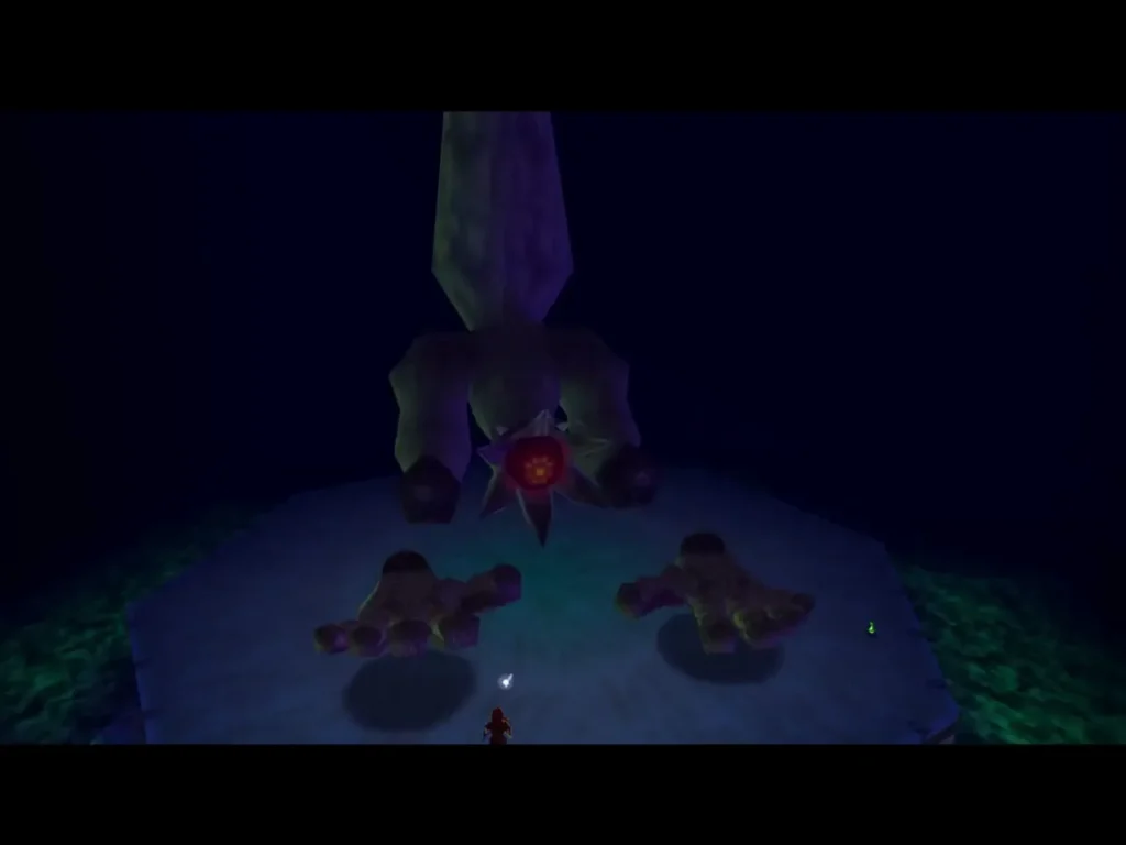 Both Bongo Bongo hands lying on the drum beneath the exposed eye