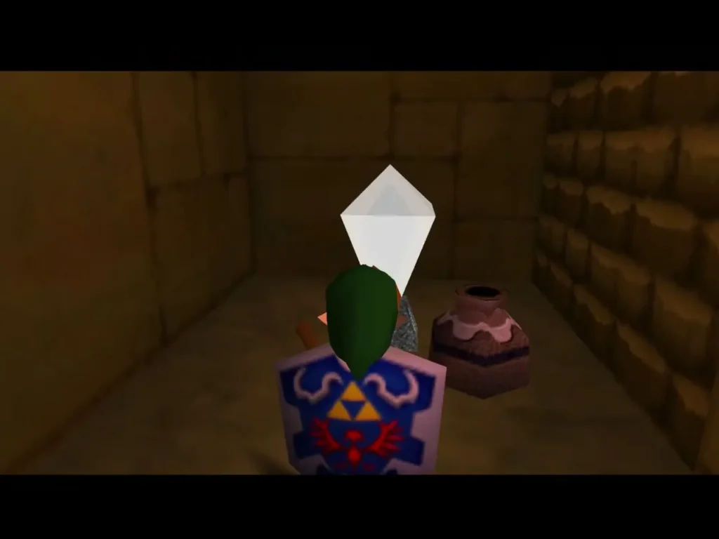 Crystal switch and a clay pot in a small side room Crystal switch and a clay pot in a small side room