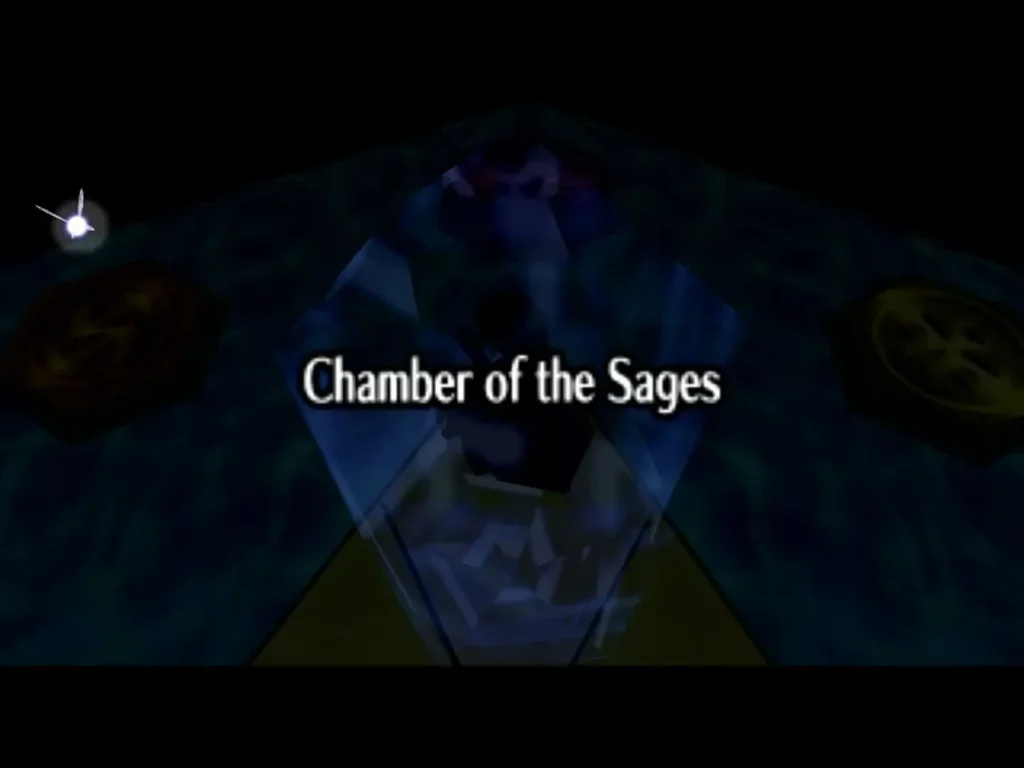 The Chamber of the Sages title card over the sages' chamber in Hyrule The Chamber of the Sages title card over the sages' chamber in Hyrule
