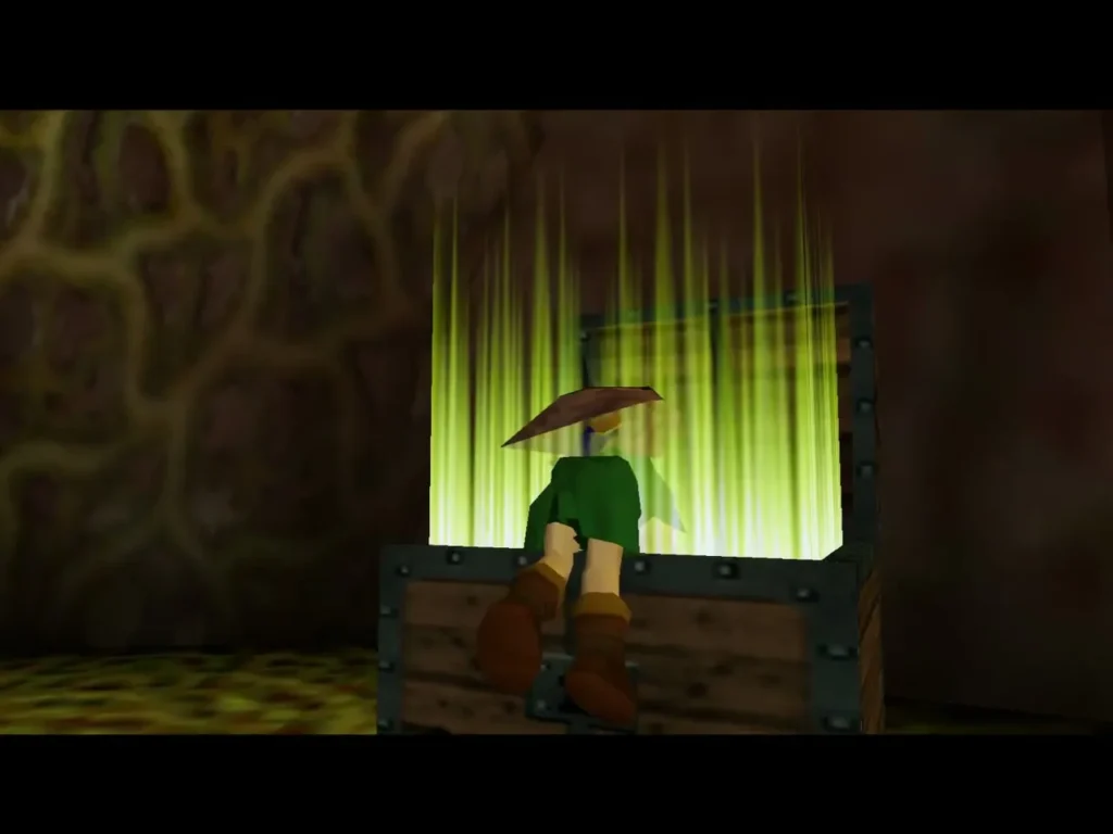 Dungeon Map chest reward in the Master Quest Deku Tree with the floor-select message