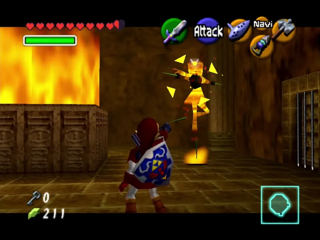 Flare Dancer wreathed in flames in the Fire Temple arena Flare Dancer wreathed in flames in the Fire Temple arena