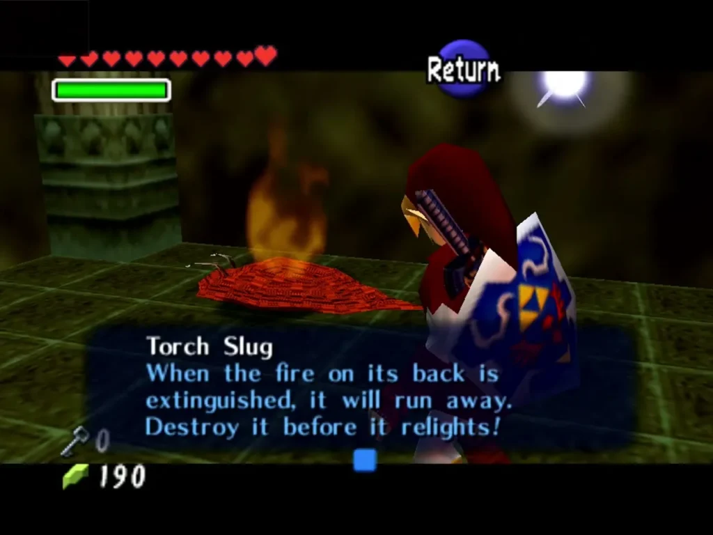 Torch Slug dialog box warning that its fire must be put out before it relights Torch Slug dialog box warning that its fire must be put out before it relights