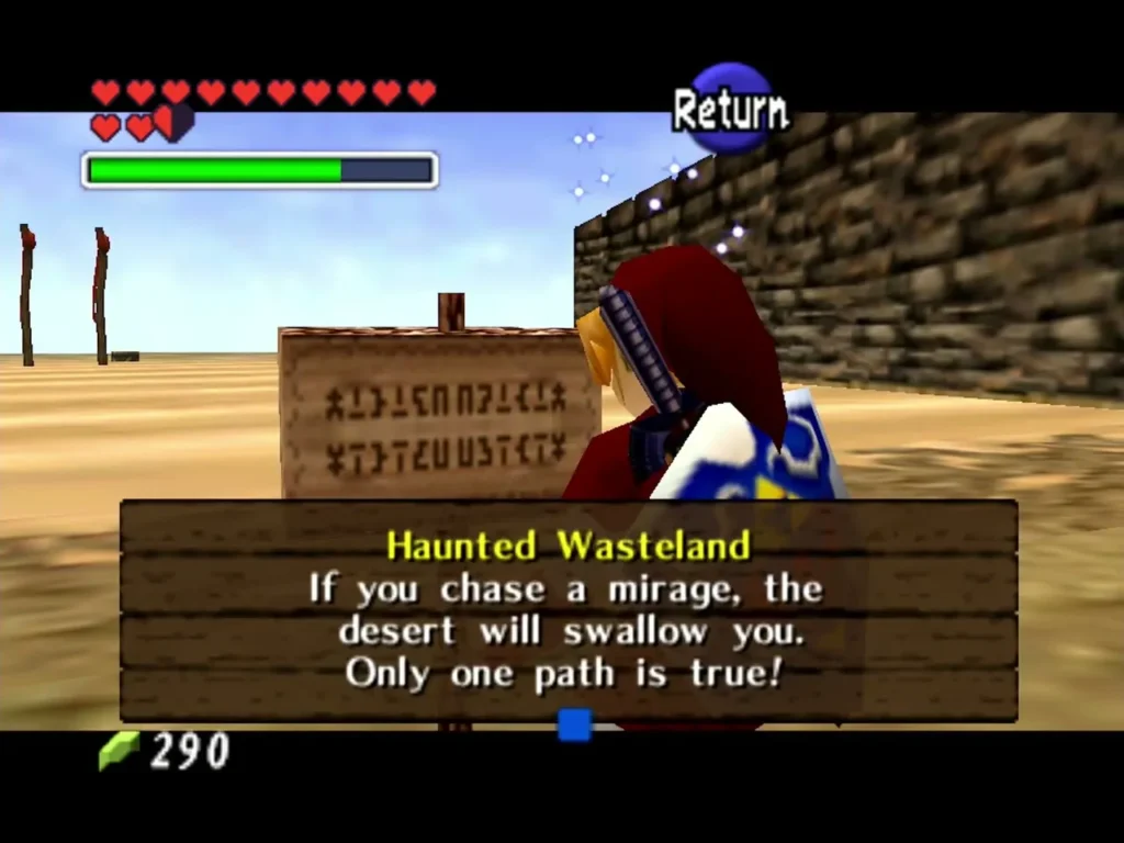 Haunted Wasteland sign at the edge of the desert Haunted Wasteland sign at the edge of the desert