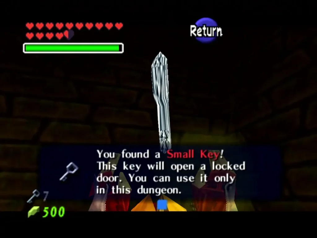 Small Key 9 with the complete You found a Small Key message box Small Key 9 with the complete You found a Small Key message box