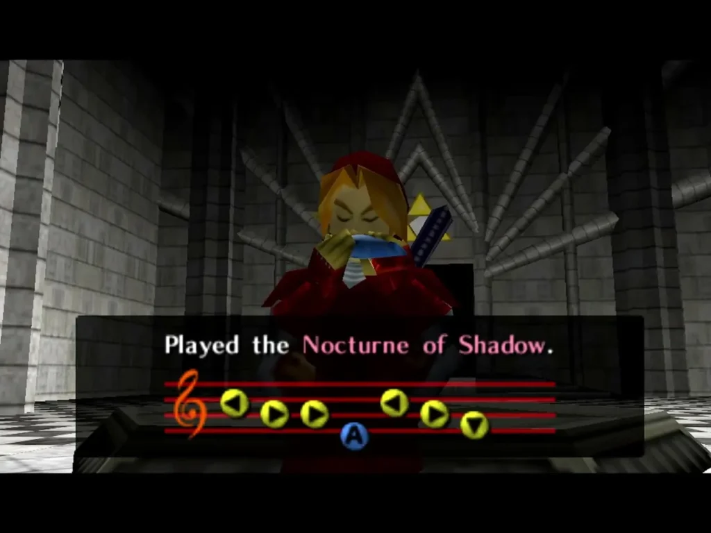Link playing the Nocturne of Shadow with the You played box Link playing the Nocturne of Shadow with the You played box