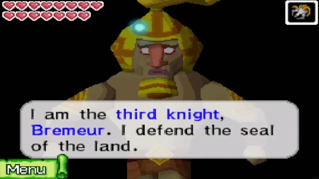 The ghost knight Bremeur introduces himself as the third knight The ghost knight Bremeur introduces himself as the third knight