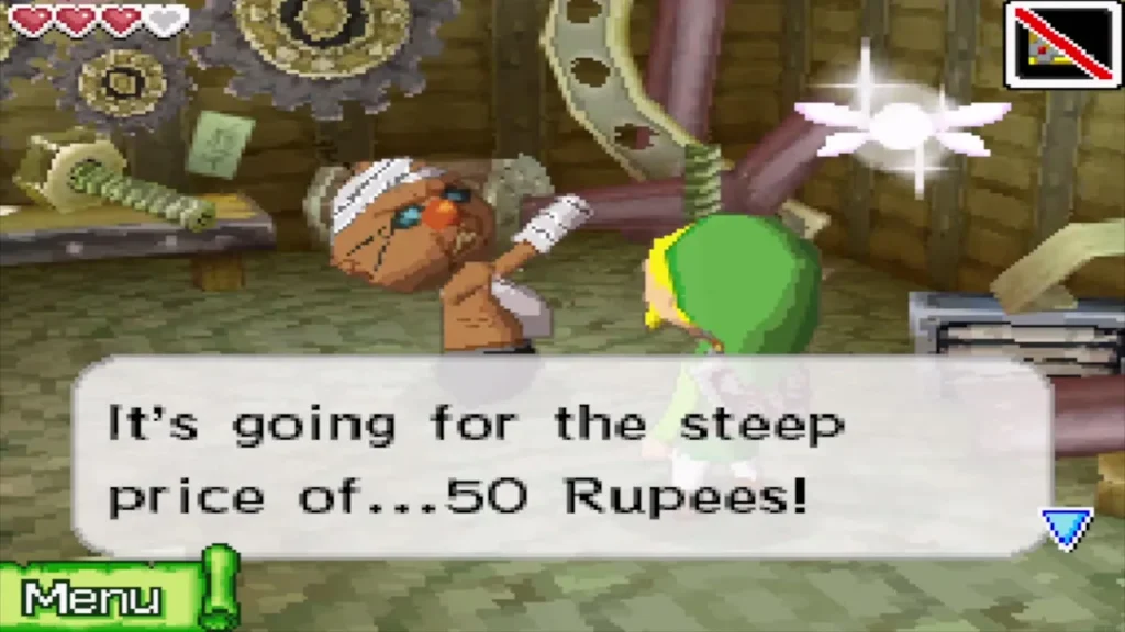 Eddo announcing that the Cannon costs 50 Rupees Eddo announcing that the Cannon costs 50 Rupees
