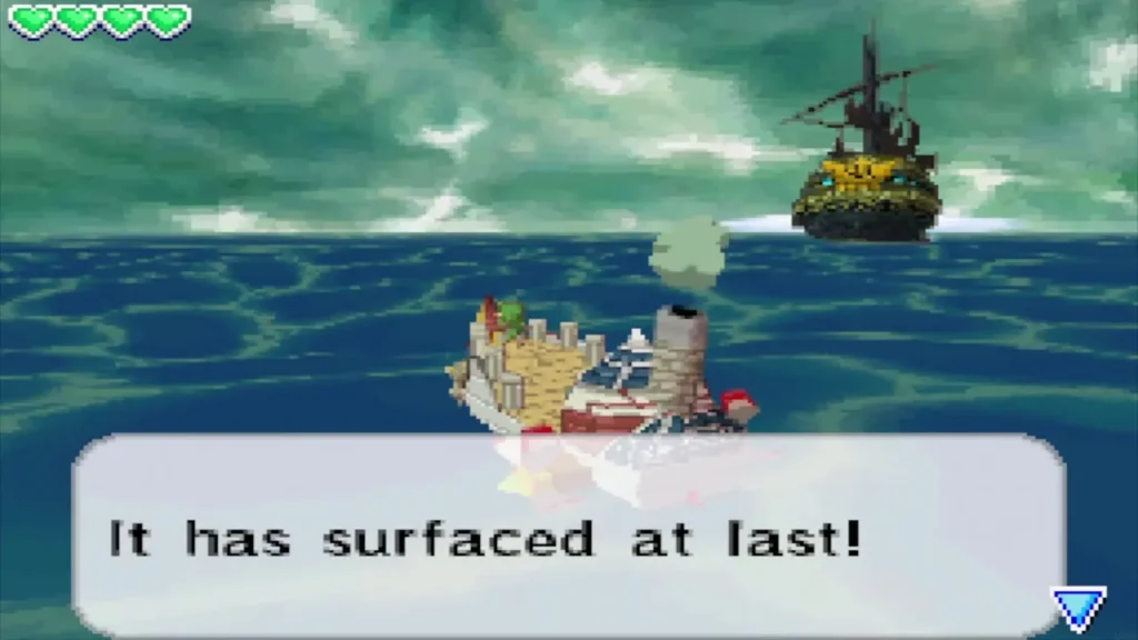 The Ghost Ship rises on the horizon beside the S.S. Linebeck as the crew cries out The Ghost Ship rises on the horizon beside the S.S. Linebeck as the crew cries out