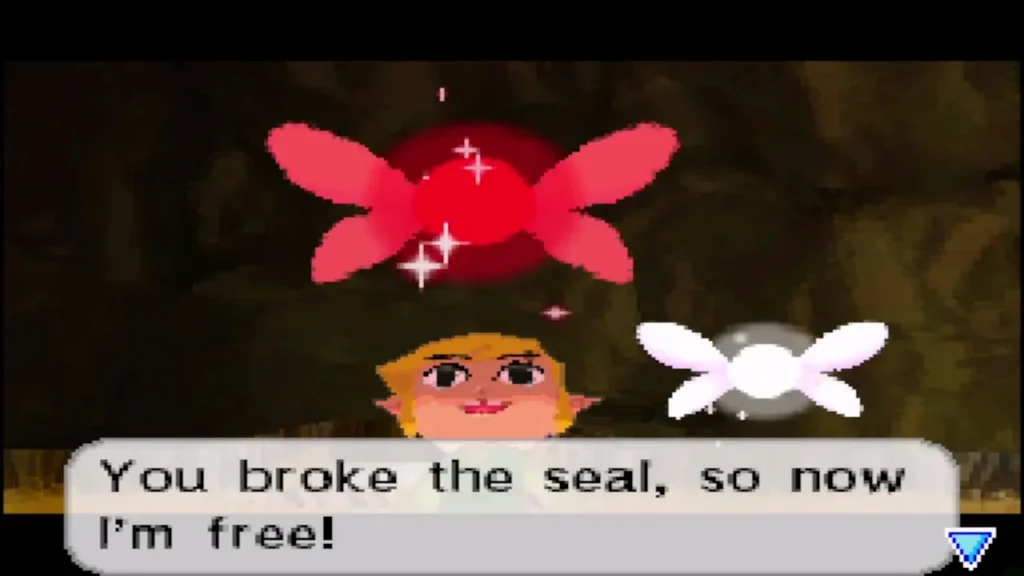 Leaf the red spirit saying the seal is broken and she is free Leaf the red spirit saying the seal is broken and she is free