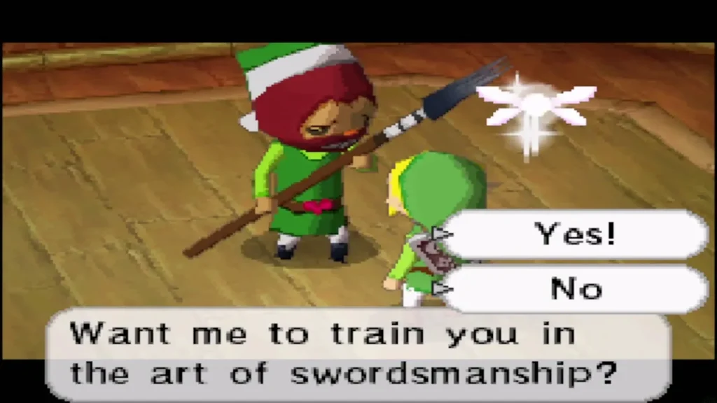 The Prince of Red Lions offers to train Link in swordsmanship The Prince of Red Lions offers to train Link in swordsmanship