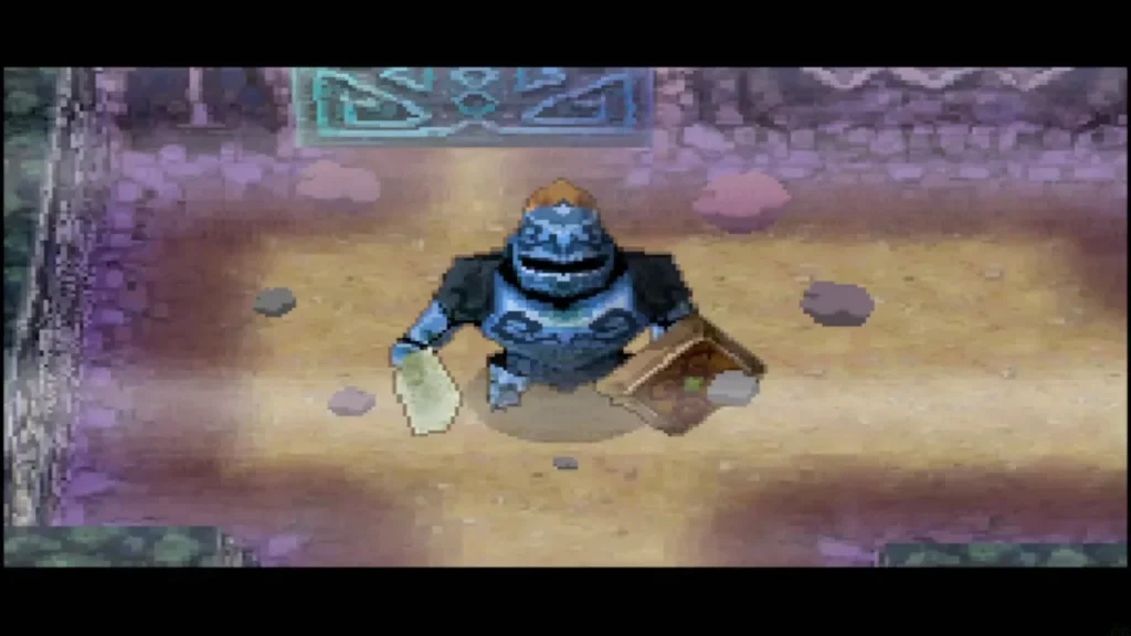 An armoured Phantom knight standing in a Temple of the Ocean King corridor An armoured Phantom knight standing in a Temple of the Ocean King corridor