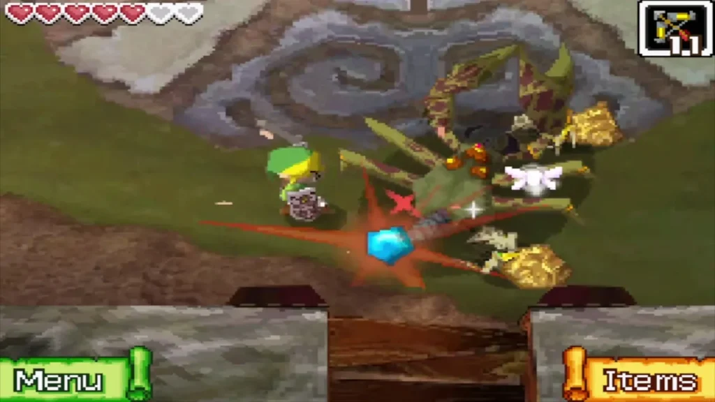 Two Craykling scuttling at Crayk's side as Link fights it in the Temple of Courage Two Craykling scuttling at Crayk's side as Link fights it in the Temple of Courage