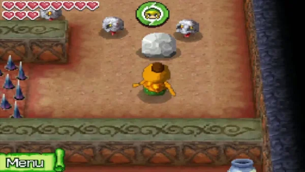 Gongoron faces a boulder with two Rock ChuChus behind it Gongoron faces a boulder with two Rock ChuChus behind it