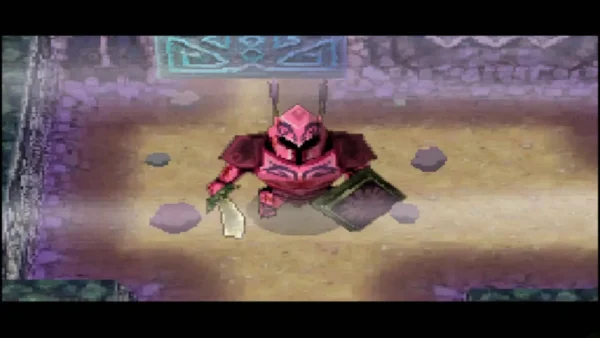 A red Swift Phantom standing in a Temple of the Ocean King corridor A red Swift Phantom standing in a Temple of the Ocean King corridor