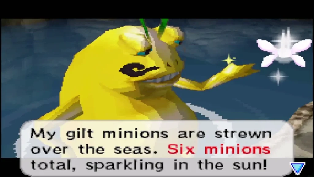 Cylos explaining that six gilt minions are strewn over the seas Cylos explaining that six gilt minions are strewn over the seas