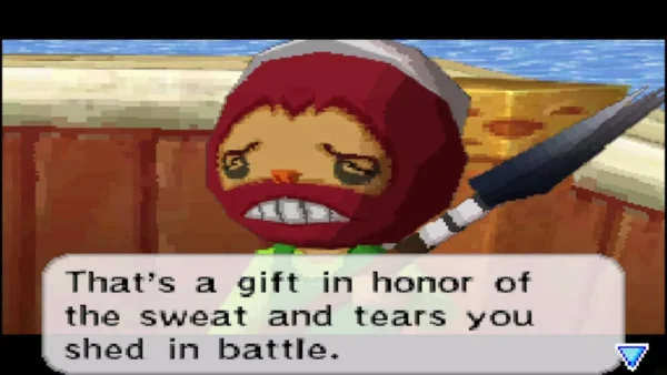 Nyeve calling the prize a gift in honor of the sweat and tears Link shed Nyeve calling the prize a gift in honor of the sweat and tears Link shed