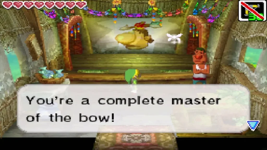 The shooting range attendant calling Link a complete master of the bow The shooting range attendant calling Link a complete master of the bow