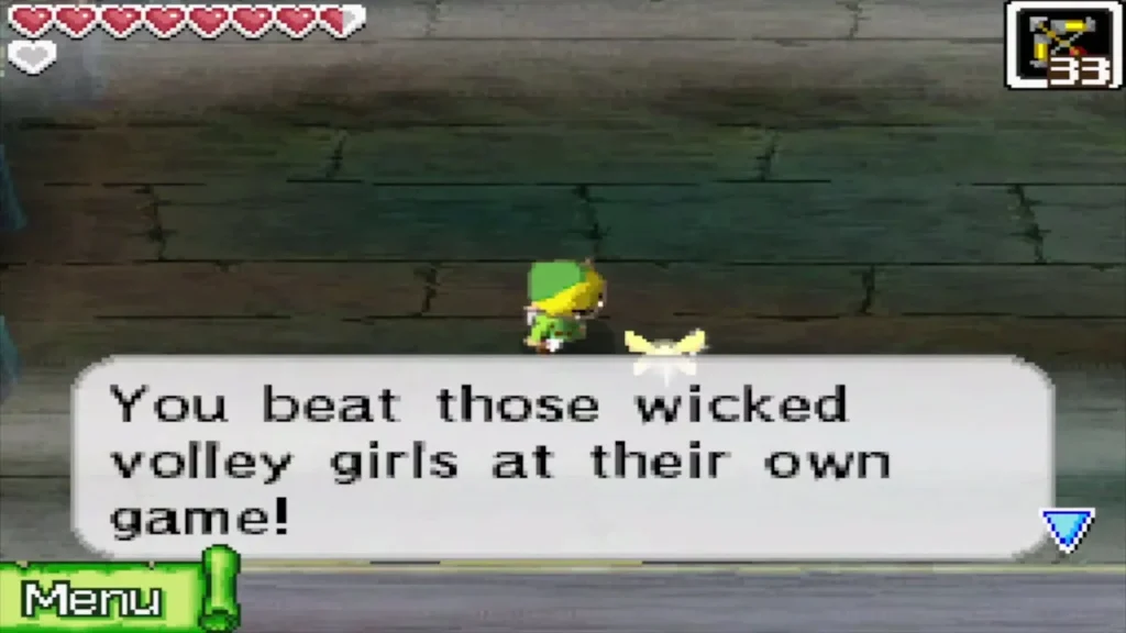 Link told he beat the volley girls at their own game Link told he beat the volley girls at their own game