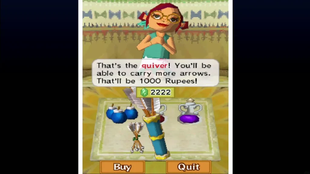 The shopkeeper offering a quiver for 1000 Rupees The shopkeeper offering a quiver for 1000 Rupees
