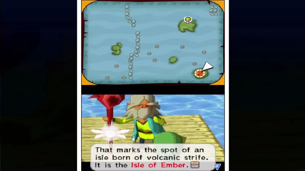 Oshus explaining the mark is the Isle of Ember