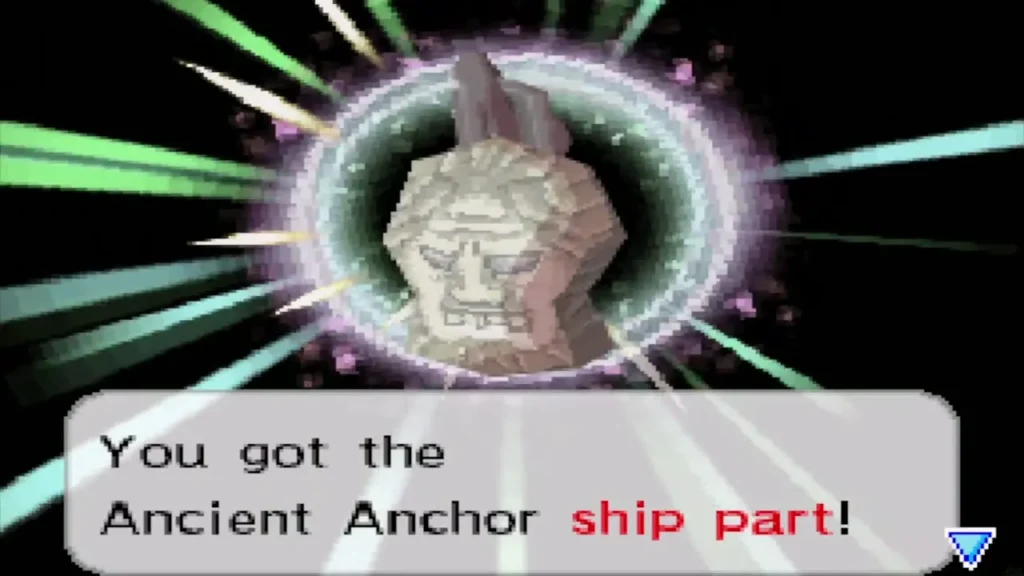 Link obtains the Ancient Anchor ship part on the B8 floor