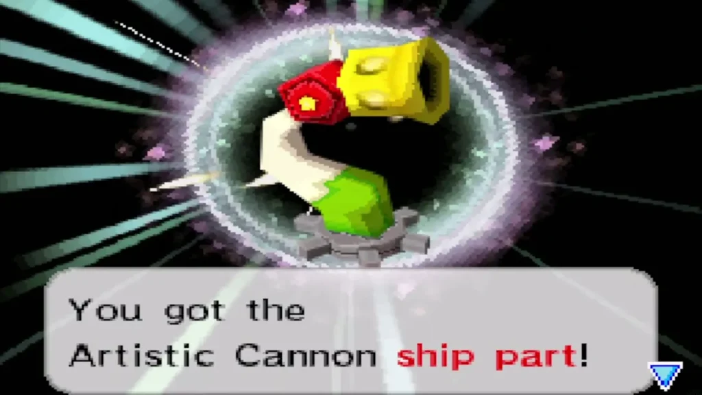 Link obtains the Artistic Cannon ship part