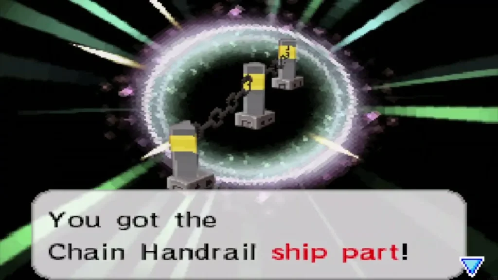 Link obtains the Chain Handrail ship part