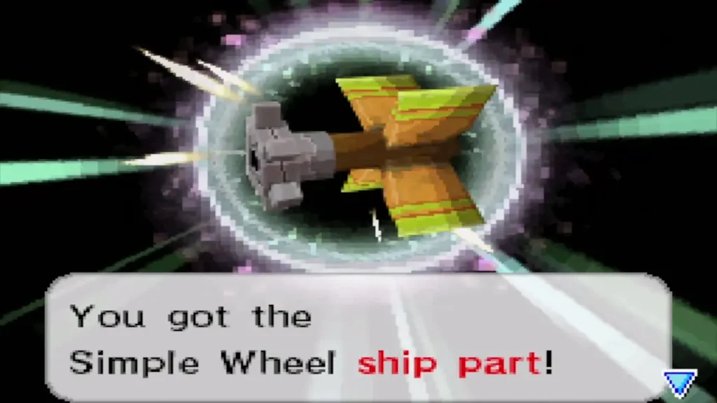 Link's salvaged treasure turns out to be the Simple Wheel ship part