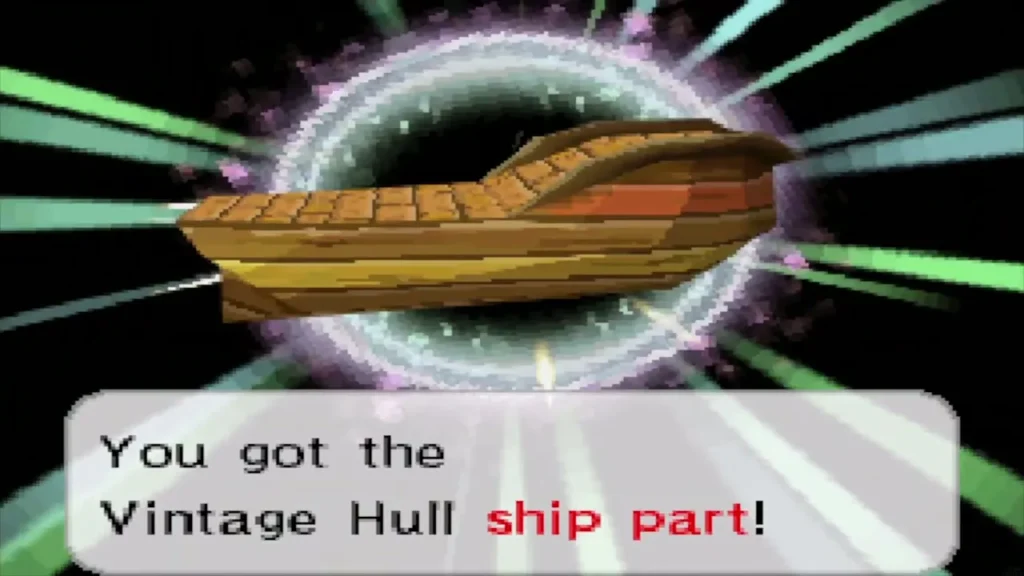 Link obtains the Vintage Hull ship part