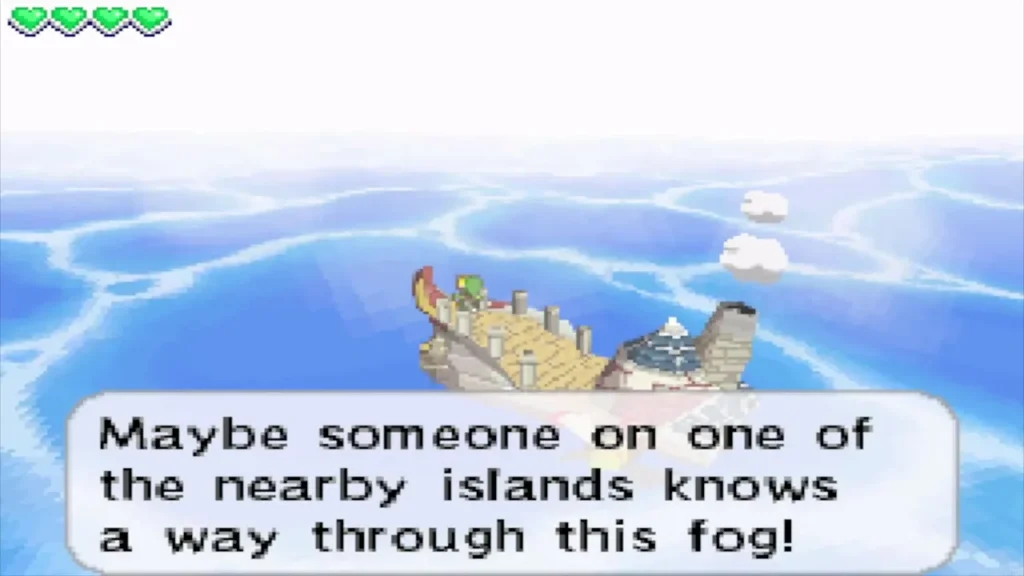 Linebeck suggests asking someone on a nearby island for a way through Linebeck suggests asking someone on a nearby island for a way through