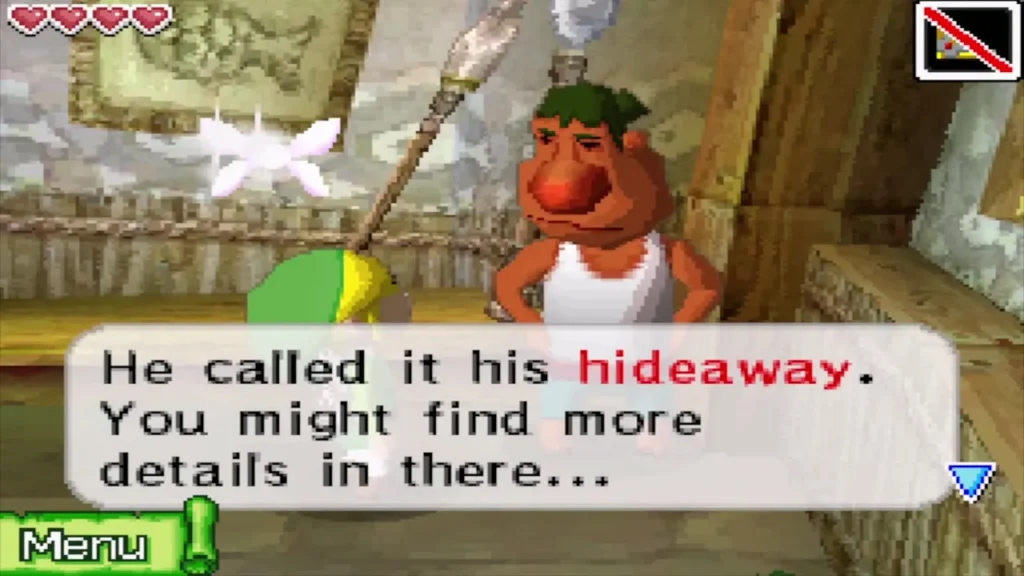 Romanos calls the cave his father's hideaway and says to look inside Romanos calls the cave his father's hideaway and says to look inside