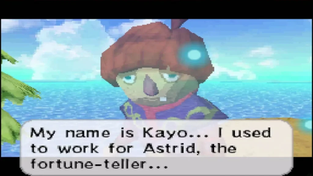 Kayo the ghost saying he used to work for Astrid the fortune-teller Kayo the ghost saying he used to work for Astrid the fortune-teller