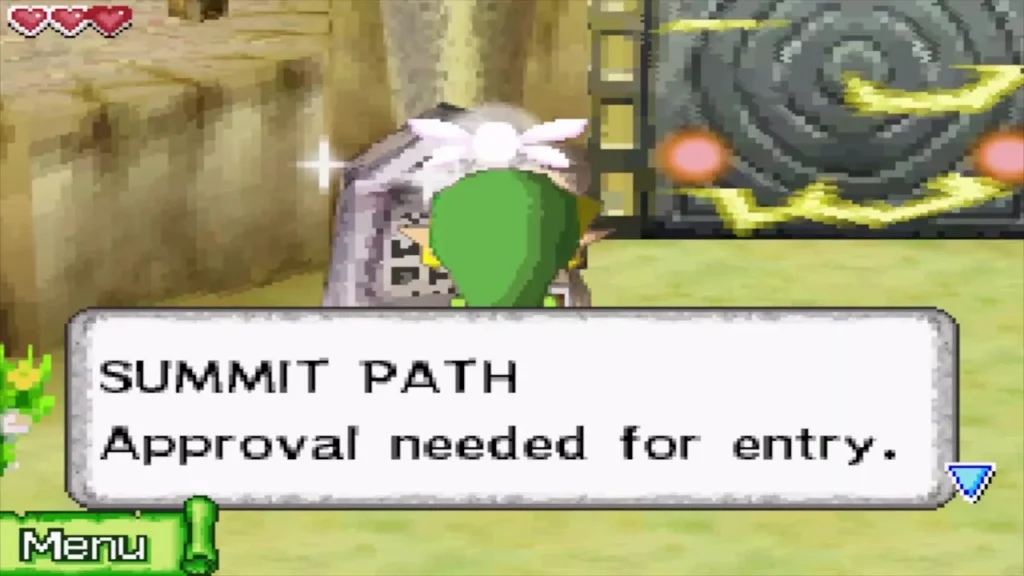 The summit path sign saying approval is needed for entry The summit path sign saying approval is needed for entry