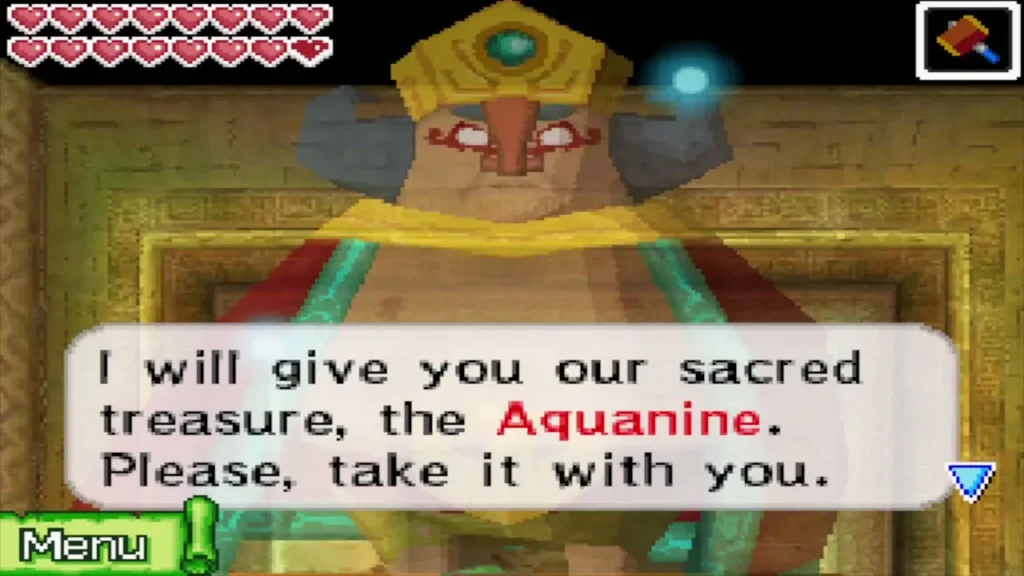 King Mutoh offering the sacred treasure, the Aquanine King Mutoh offering the sacred treasure, the Aquanine