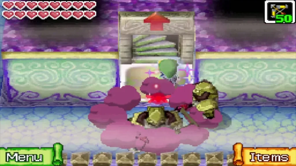 Link at the stairs on B10 with armored enemies beside him