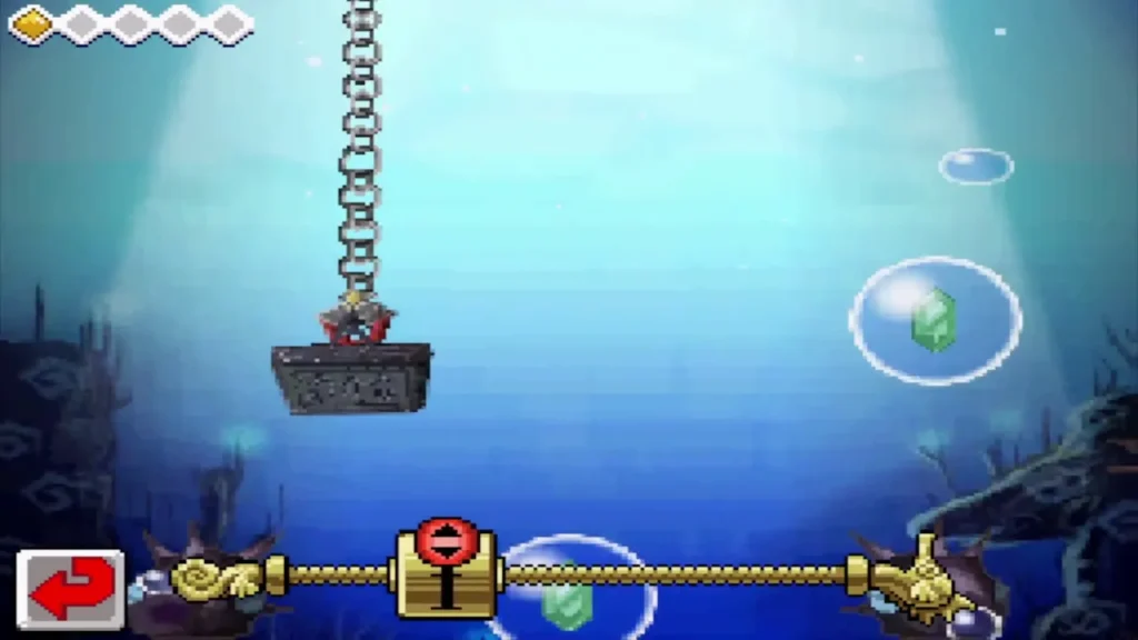 The Salvage Arm lowering its hook through the water toward the sea floor