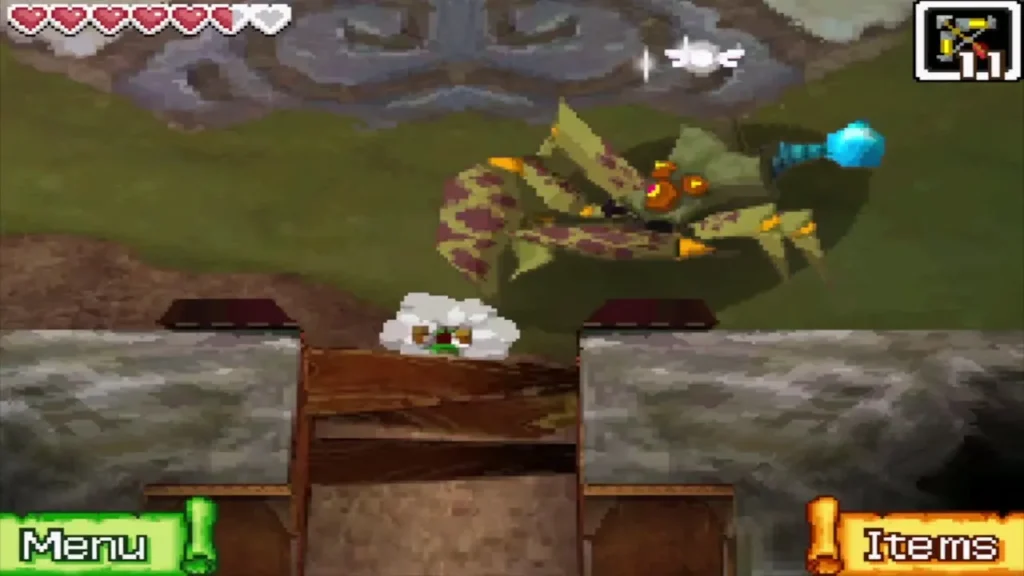 Crayk without its shell as a green crab with a blue tail Crayk without its shell as a green crab with a blue tail