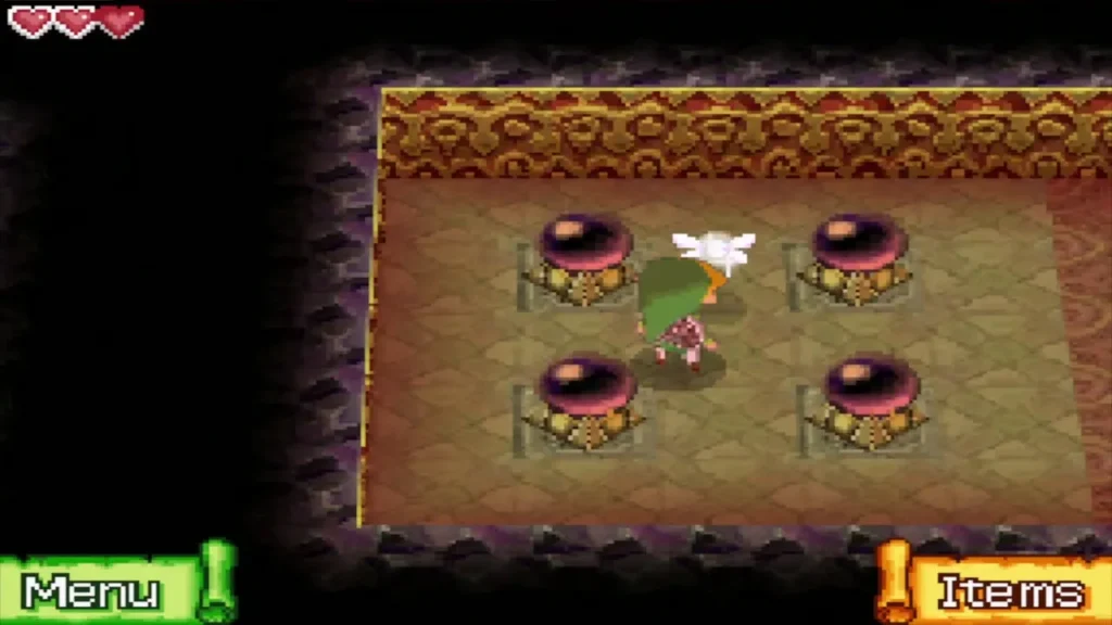 Link in the middle of four crystal switches Link in the middle of four crystal switches