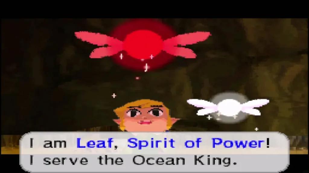 Leaf, Spirit of Power, hovering as a red light and introducing herself Leaf, Spirit of Power, hovering as a red light and introducing herself