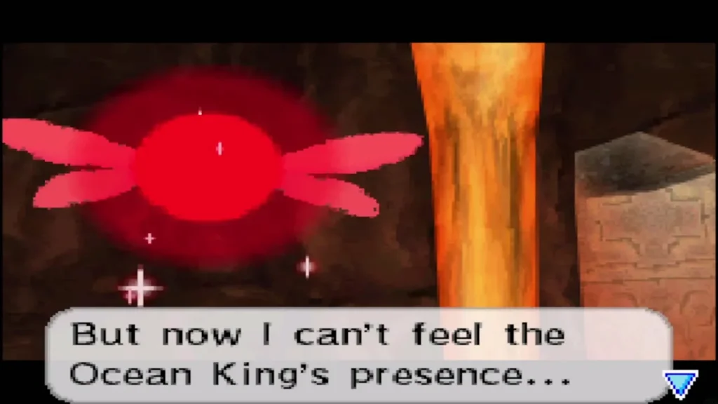 Leaf saying she can no longer feel the Ocean King's presence Leaf saying she can no longer feel the Ocean King's presence