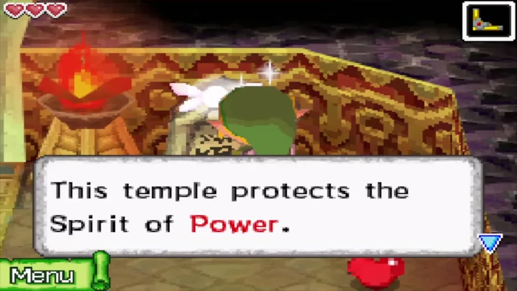 The stone tablet saying the temple protects the Spirit of Power The stone tablet saying the temple protects the Spirit of Power