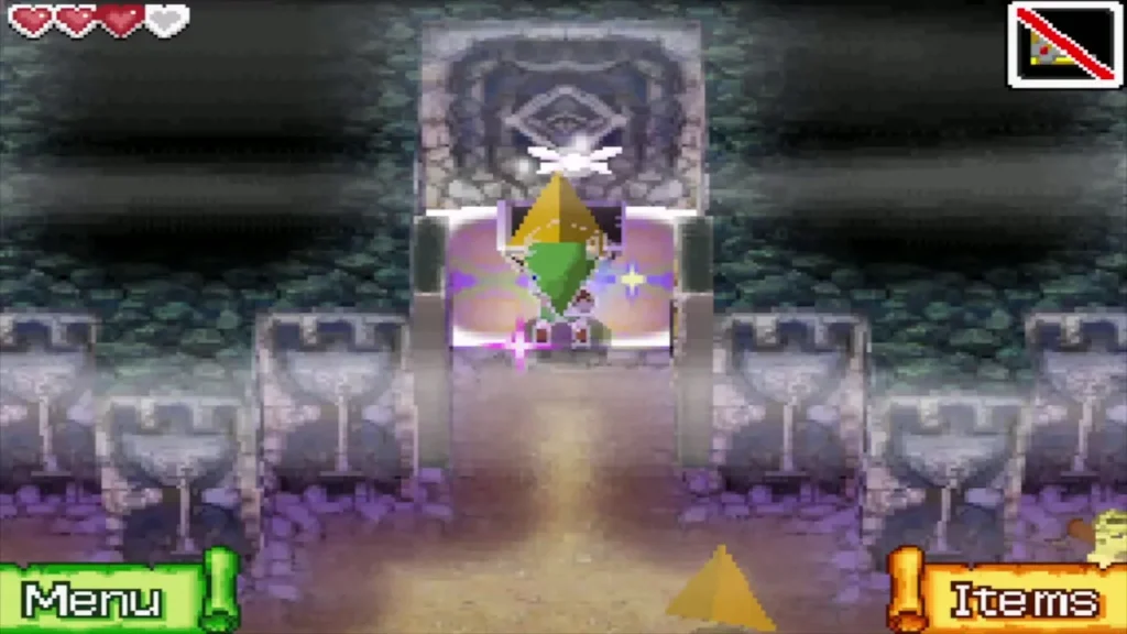Link carrying the second Force Gem out of a Safe Zone Link carrying the second Force Gem out of a Safe Zone