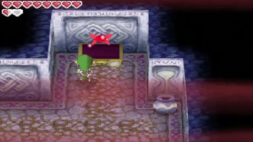 Link reaching the chest in the northeast of B6 before the ten seconds run out Link reaching the chest in the northeast of B6 before the ten seconds run out