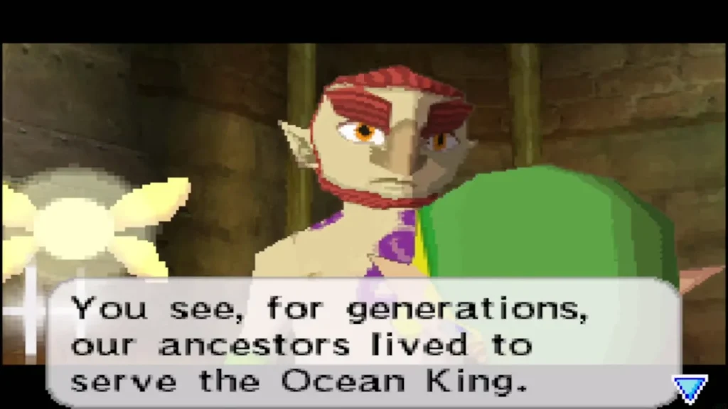 Zauz explains his ancestors served the Ocean King Zauz explains his ancestors served the Ocean King