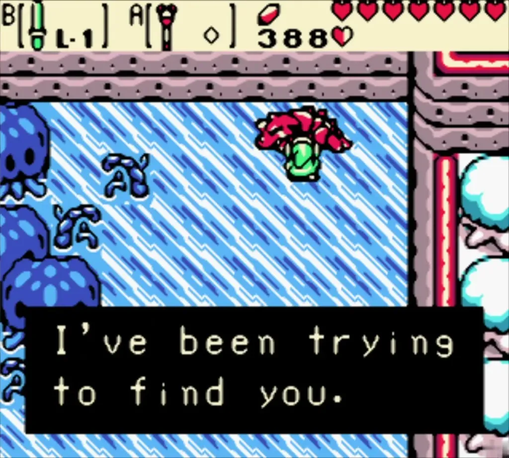 Dimitri in the lake saying I've been trying to find you