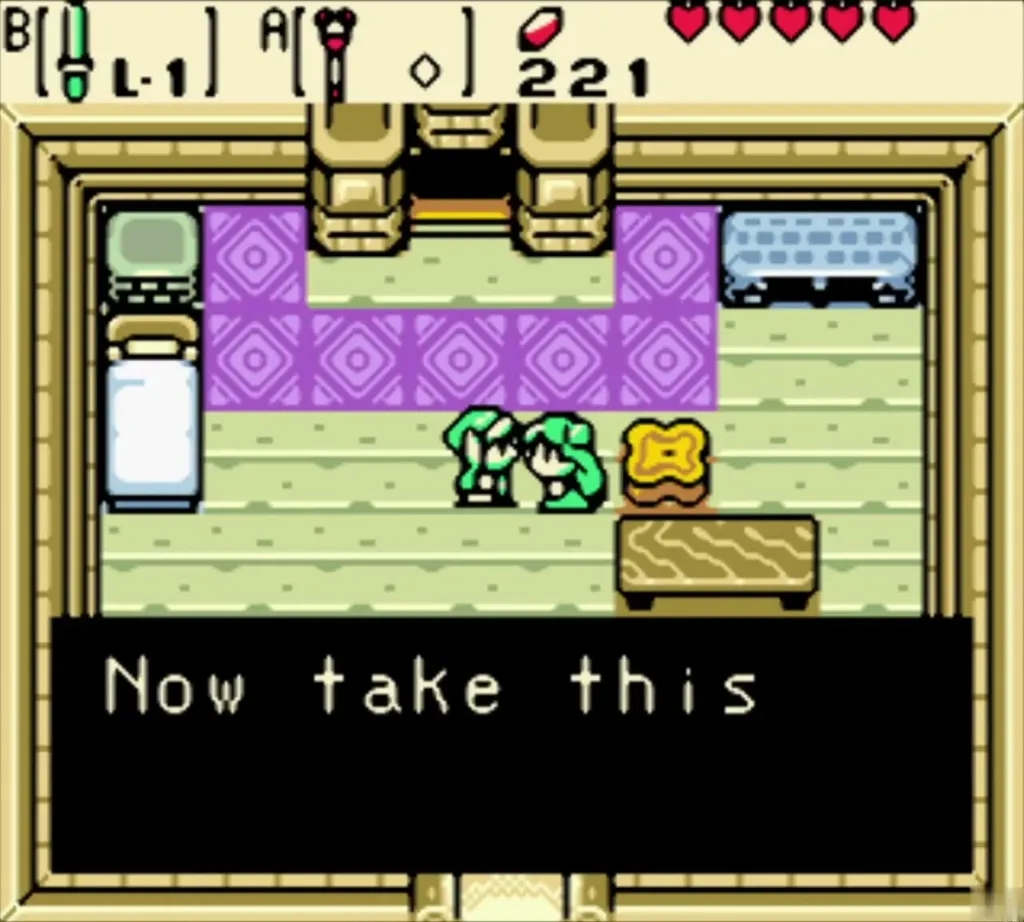 Holly in her house saying Now take this to Link
